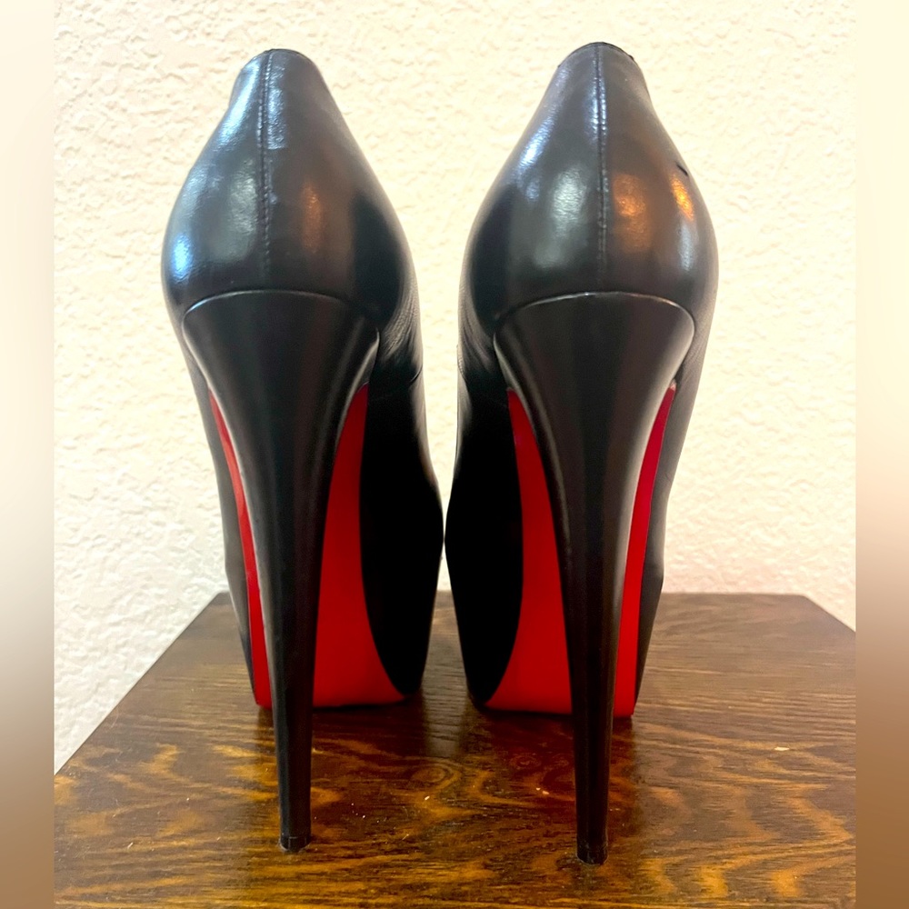 Black Christian Louboutin Platform Heels